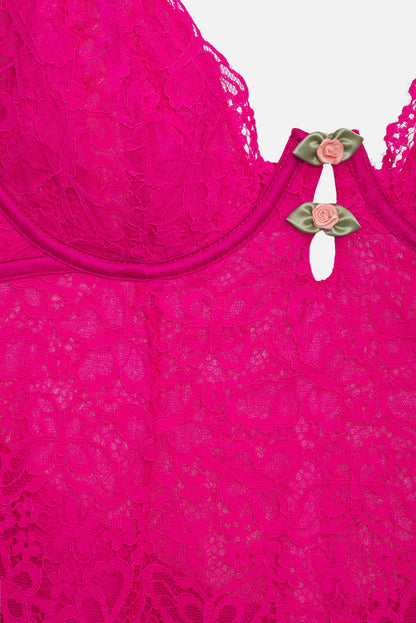 For Love and Lemons Creamsicle Lace Slip Dress - Pink
