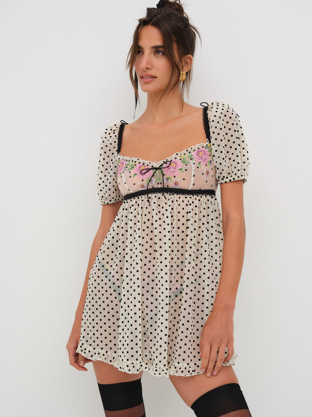 For Love and Lemons Joannie Slip Dress - Pink