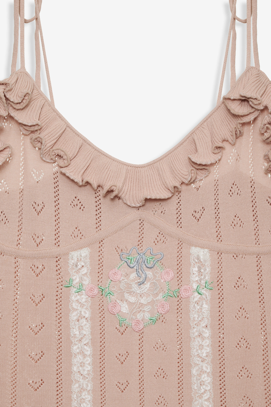 For Love and Lemons Eloise Asymmetric Knit Dress - Peach