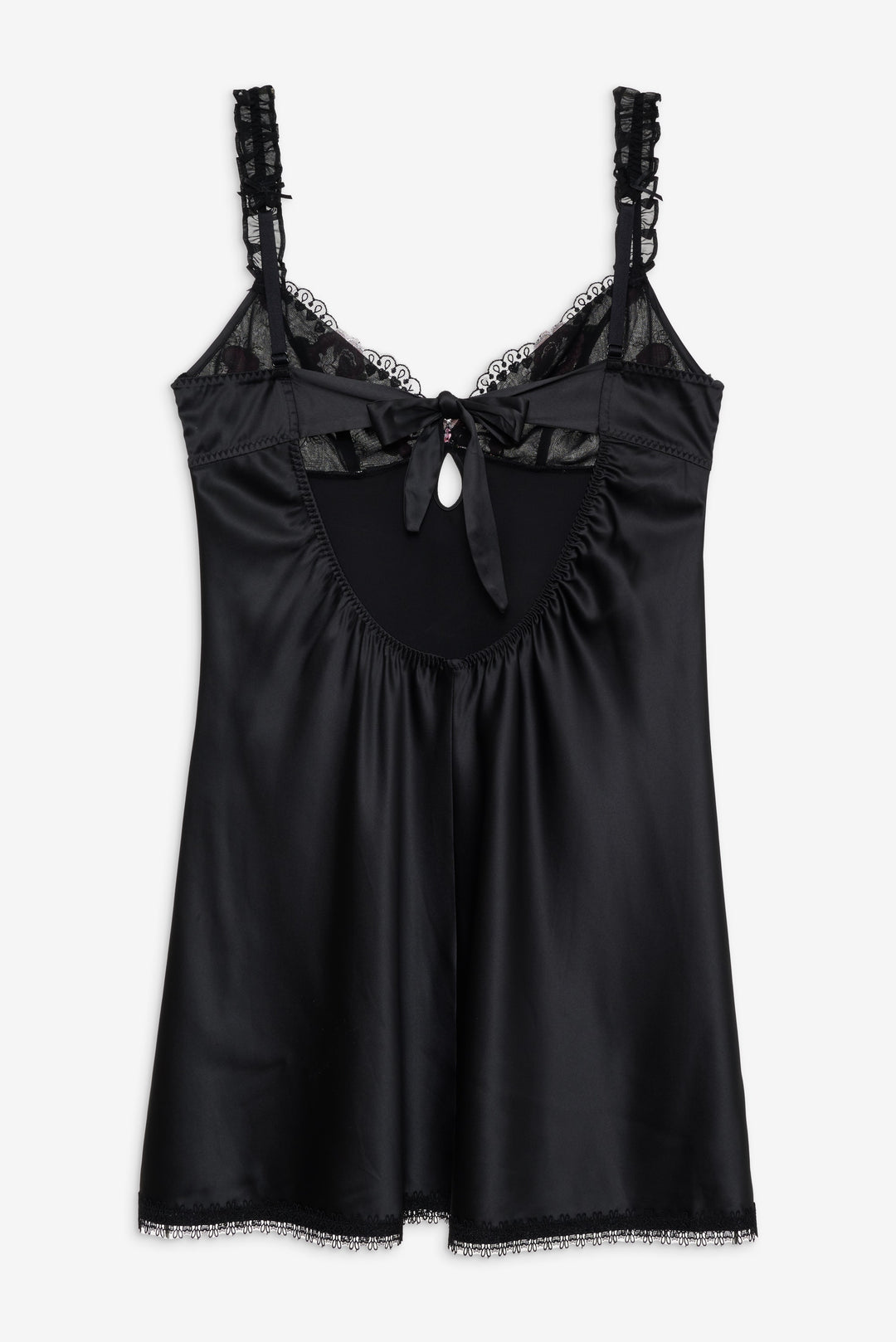 For Love and Lemons Love Garden Slip Dress - Black