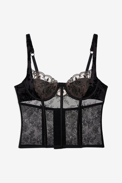 For Love and Lemons Sonia Bustier - Black