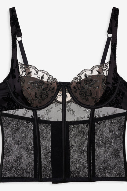 For Love and Lemons Sonia Bustier - Black