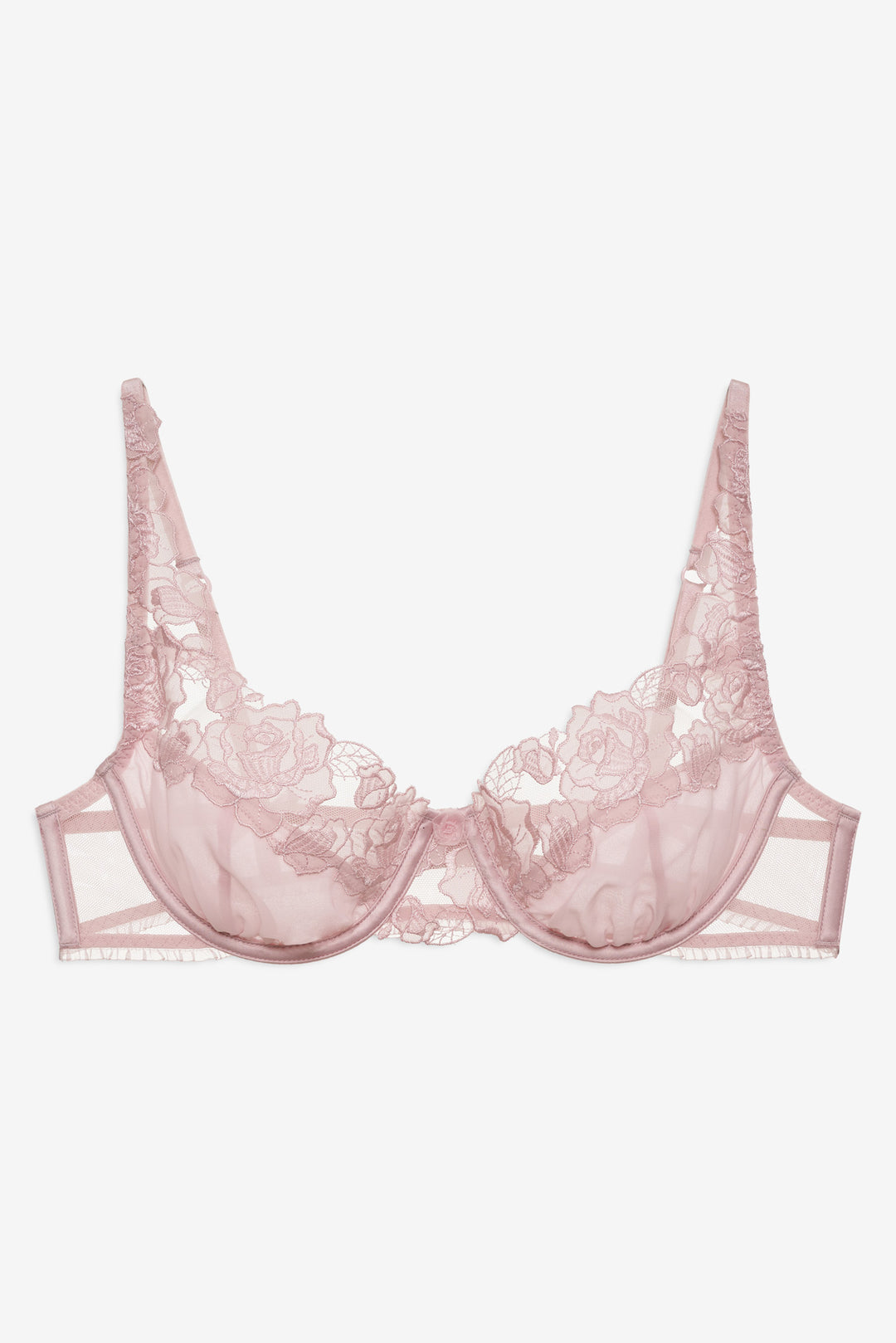 For Love and Lemons Blissful Blooms Underwire Bra - Pink