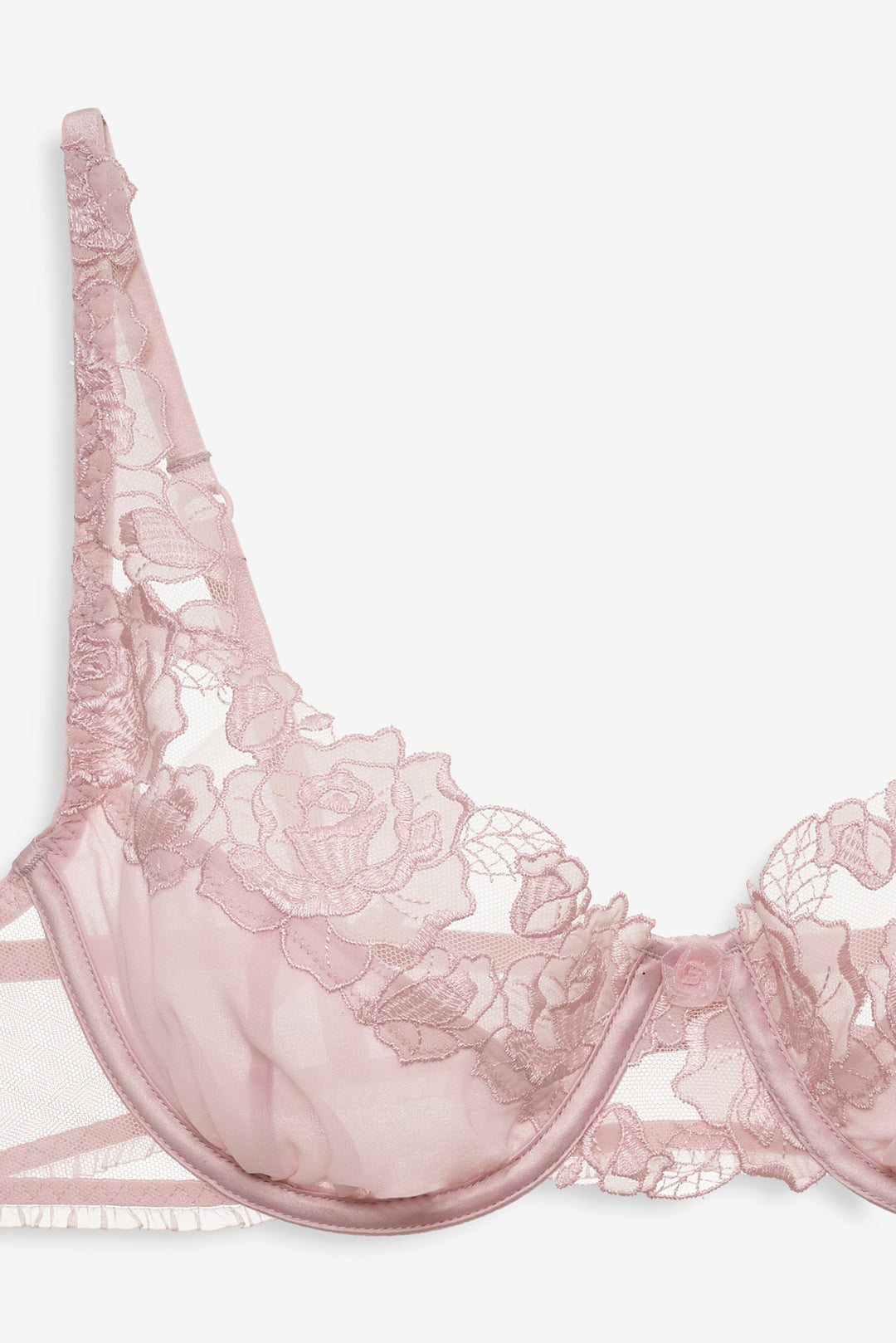 For Love and Lemons Blissful Blooms Underwire Bra - Pink
