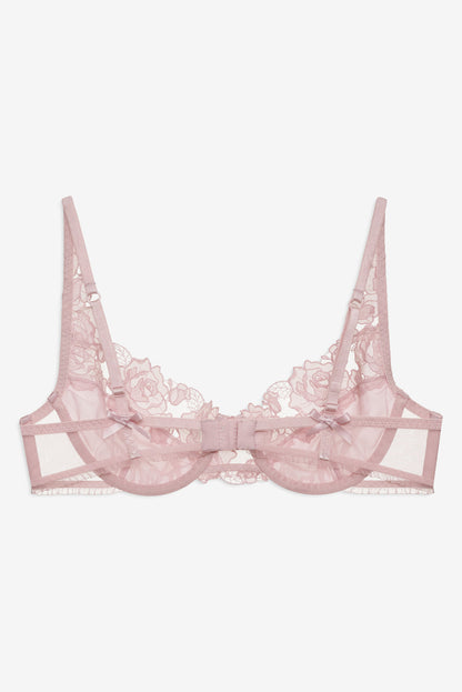 For Love and Lemons Blissful Blooms Underwire Bra - Pink