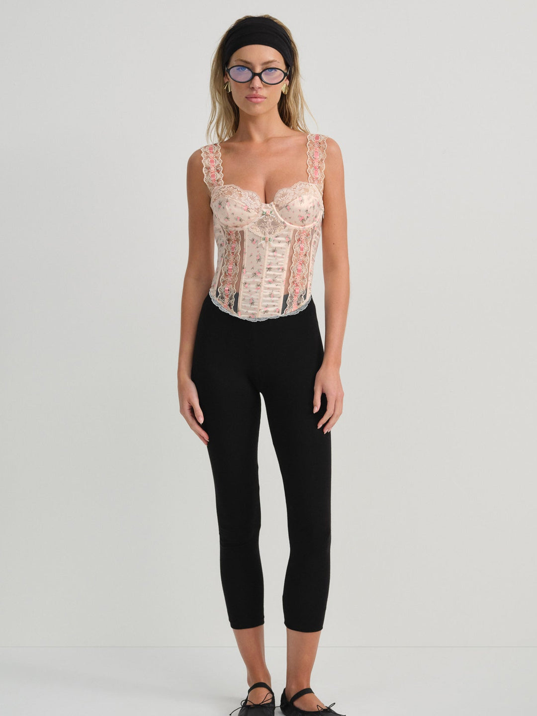 For Love and Lemons Peaches & Cream Bustier - Peach