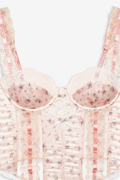 For Love and Lemons Peaches & Cream Bustier - Peach