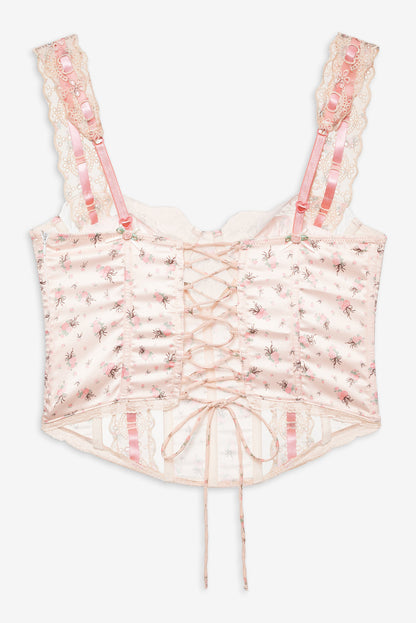 For Love and Lemons Peaches & Cream Bustier - Peach