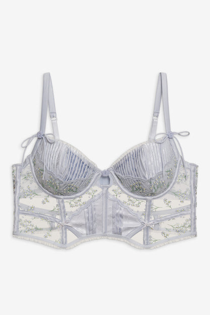For Love and Lemons Baby's Breath Bustier - Blue