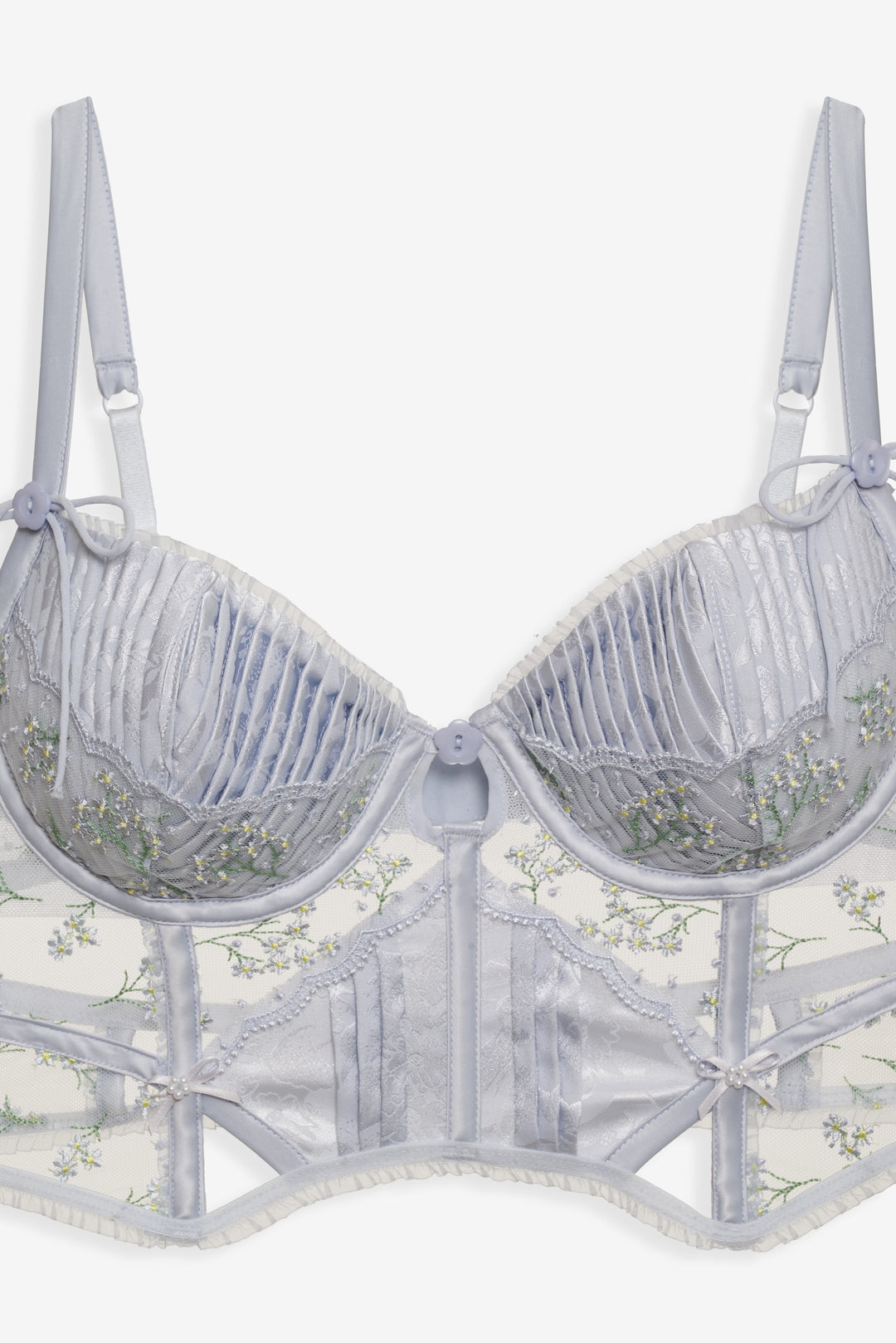 For Love and Lemons Baby's Breath Bustier - Blue