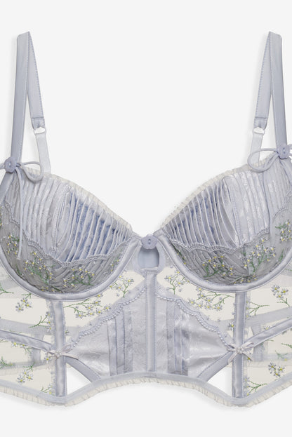 For Love and Lemons Baby's Breath Bustier - Blue