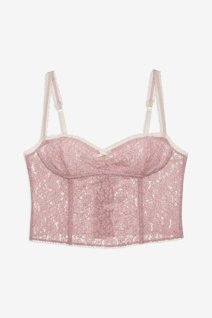For Love and Lemons Pamela Stretch Bustier - Pink