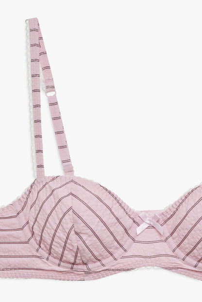 For Love and Lemons Mindy Underwire Bra - Pink