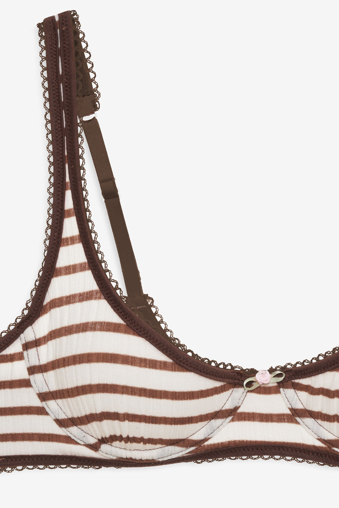 For Love and Lemons Bella Underwire Bra - Brown