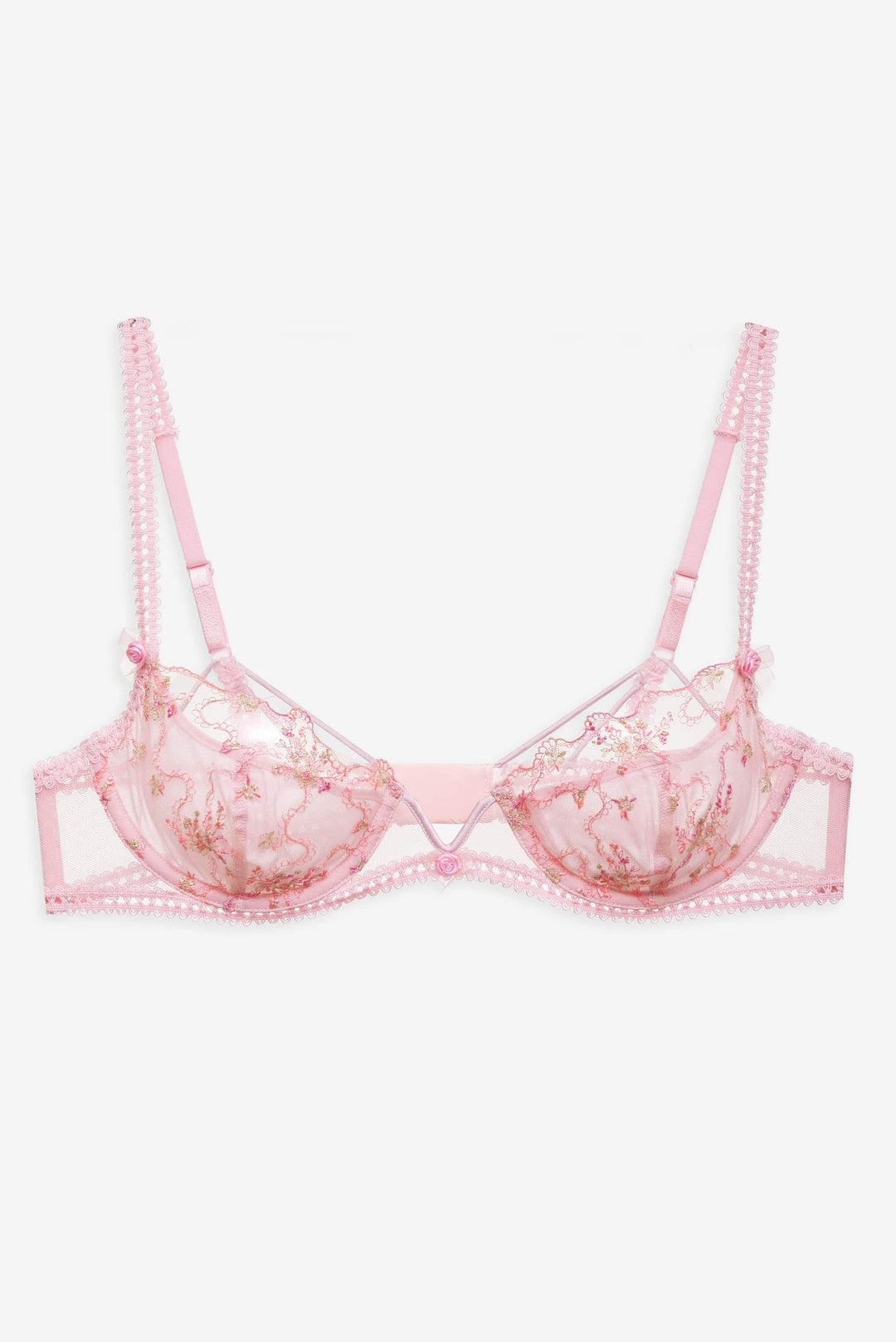 For Love and Lemons Dainty Daphne Underwire Bra - Pink