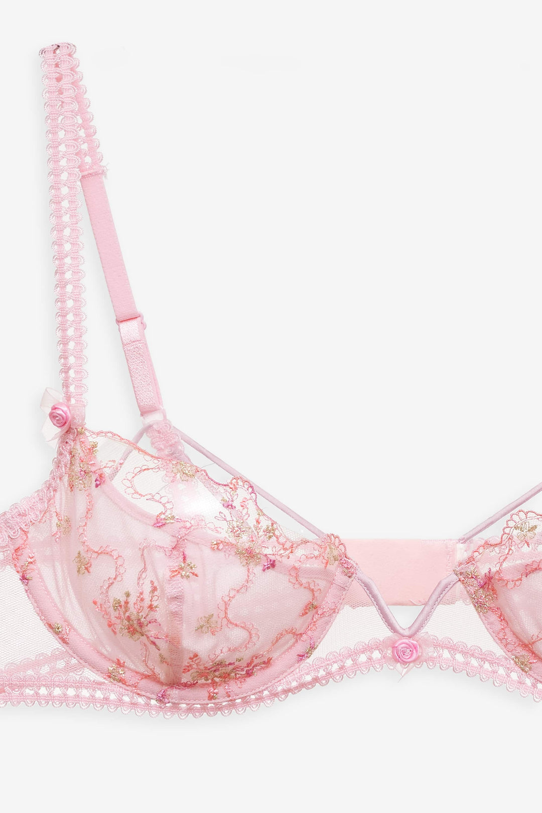For Love and Lemons Dainty Daphne Underwire Bra - Pink