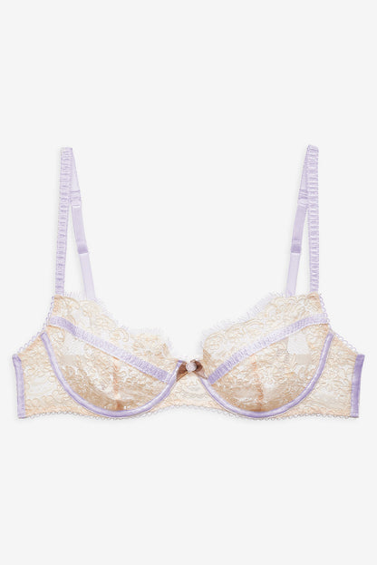 For Love and Lemons Victoria Lace Underwire Bra - Cream