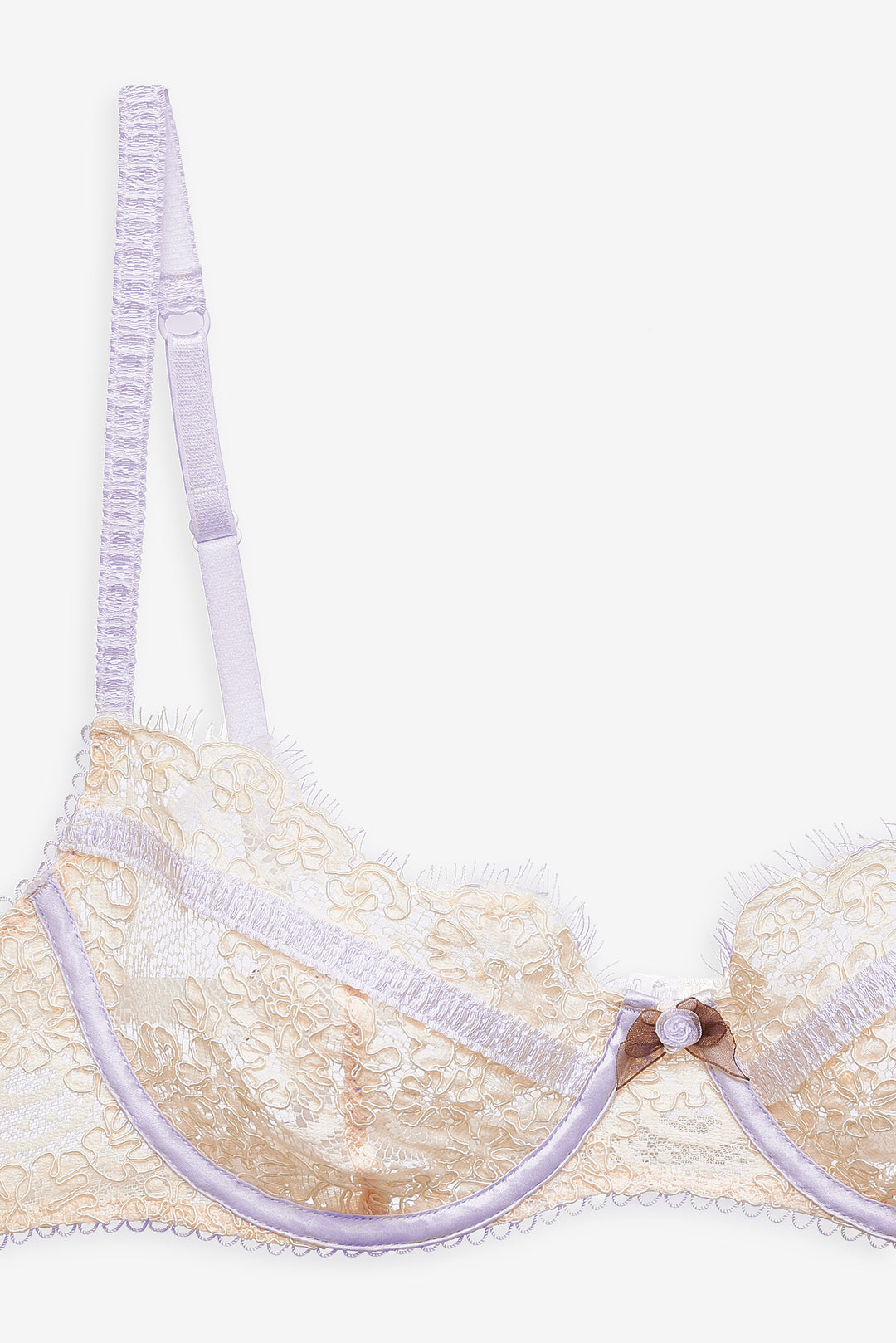 For Love and Lemons Victoria Lace Underwire Bra - Cream