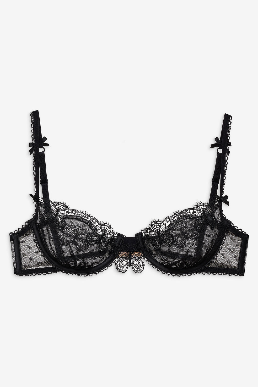 For Love and Lemons Papillon Underwire Bra - Black