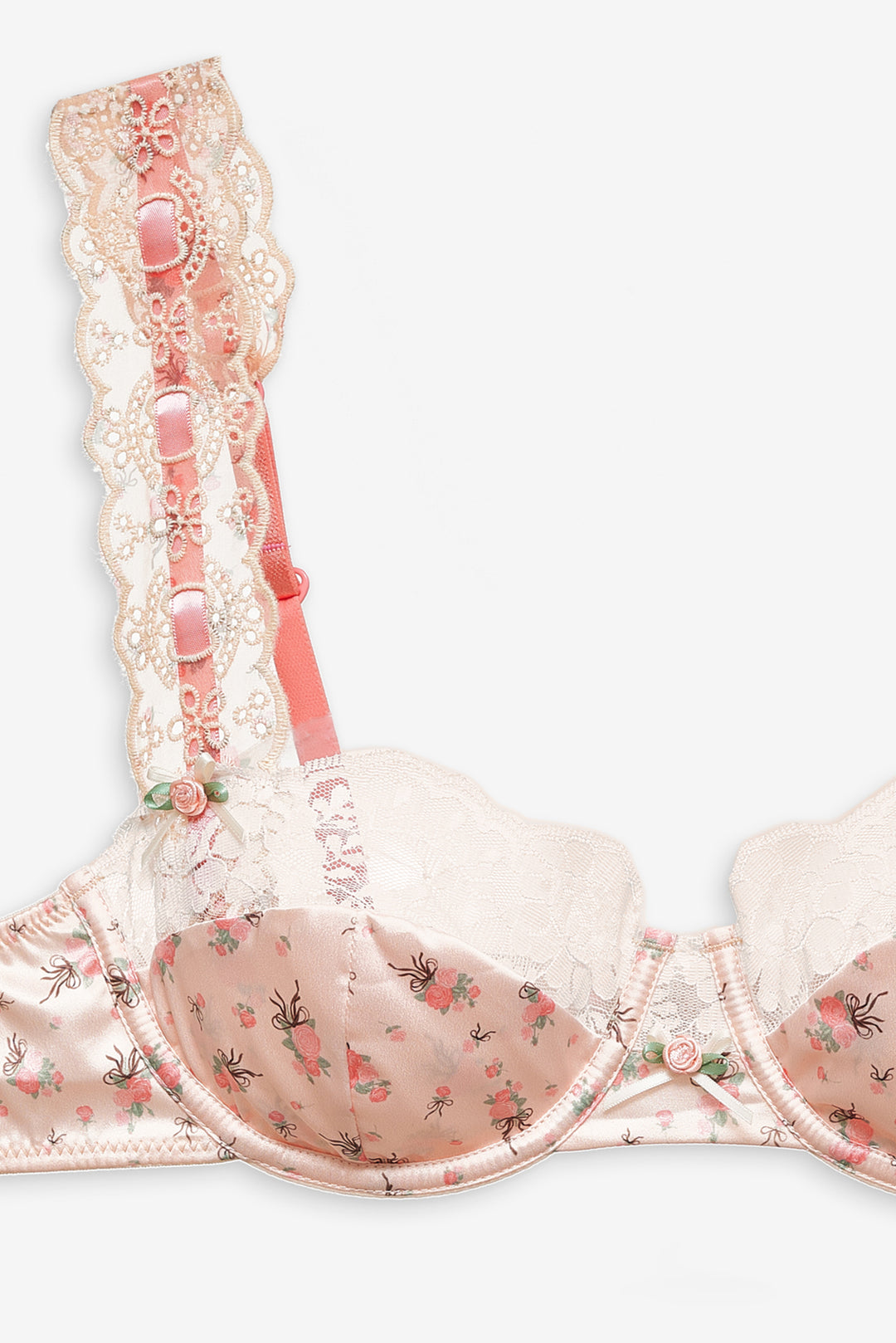 For Love and Lemons Peaches & Cream Underwire Bra - Peach
