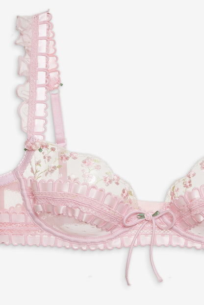 For Love and Lemons Pinkaboo Underwire Bra - Pink
