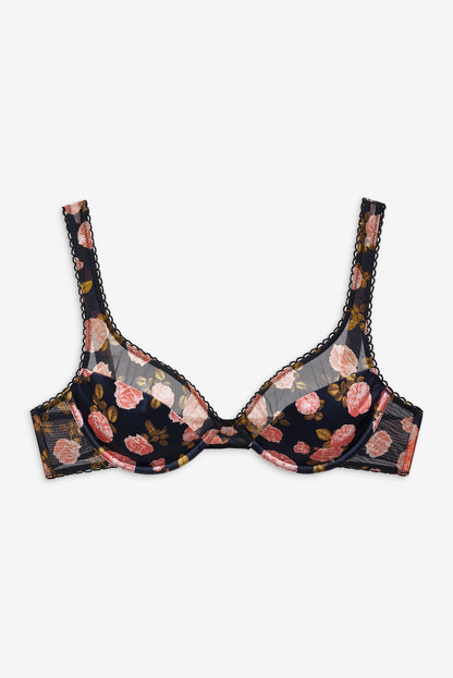 For Love and Lemons Kayla Underwire Bra - Navy