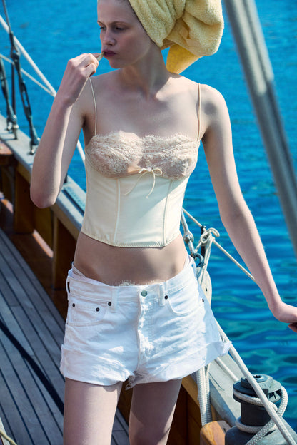 For Love and Lemons Victoria Bustier - Cream