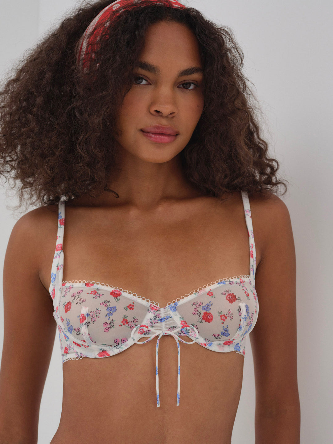 For Love and Lemons Lottie Bra - Red