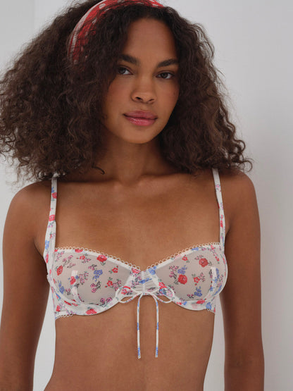For Love and Lemons Lottie Bra - Red