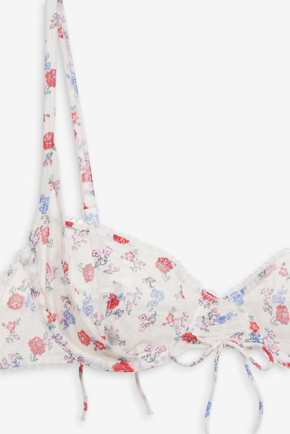 For Love and Lemons Lottie Bra - Red