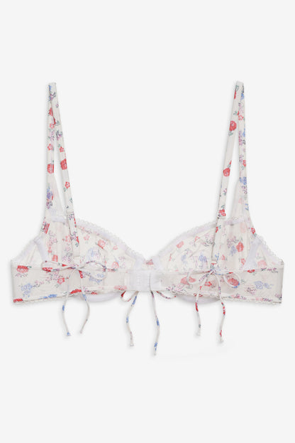 For Love and Lemons Lottie Bra - Red