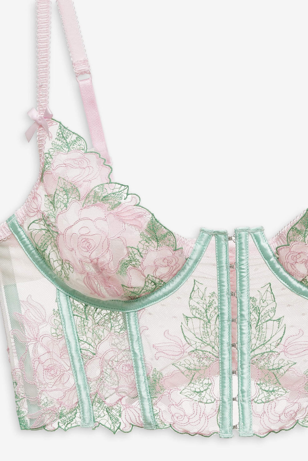 For Love and Lemons Love Story Bustier - Green