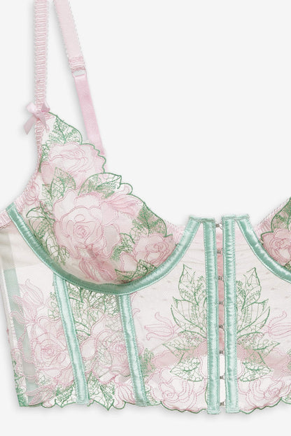For Love and Lemons Love Story Bustier - Green