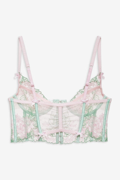 For Love and Lemons Love Story Bustier - Green