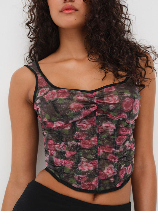 For Love and Lemons Ciara Bustier - Black