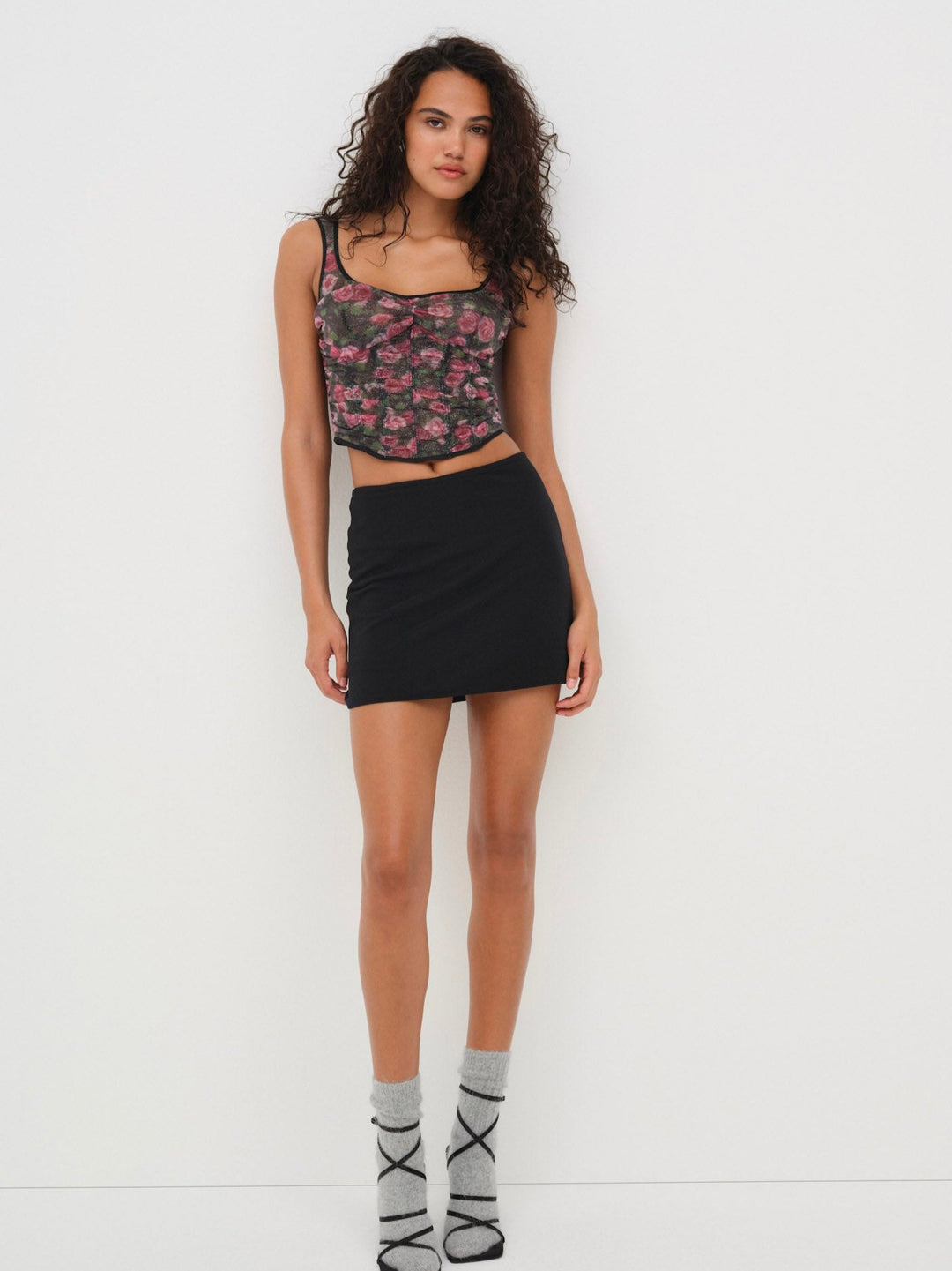 For Love and Lemons Ciara Bustier - Black