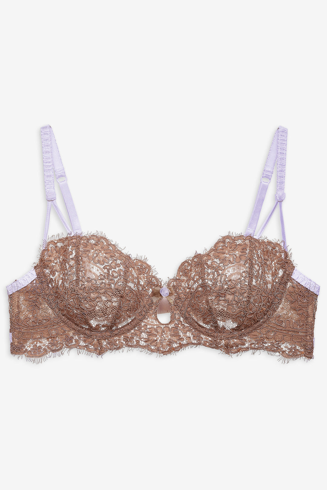 For Love and Lemons Holly Underwire Bra - Chocolate