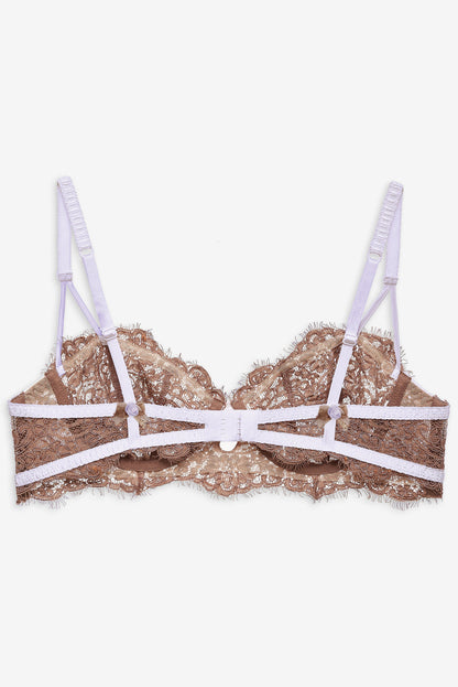 For Love and Lemons Holly Underwire Bra - Chocolate