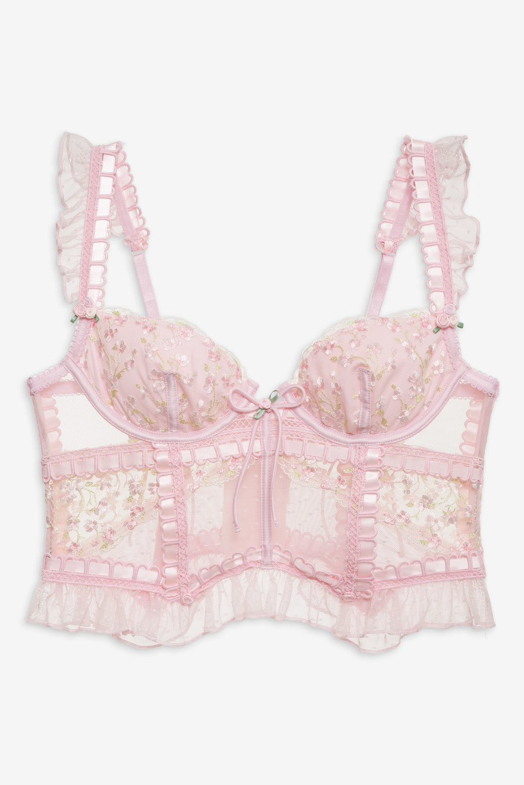 For Love and Lemons Pinkaboo Bustier - Pink