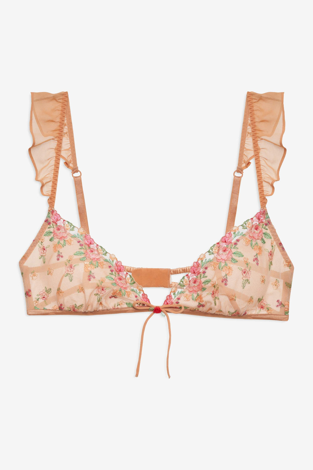 For Love and Lemons Glimmer Rosebud Bralette - Rose Gold