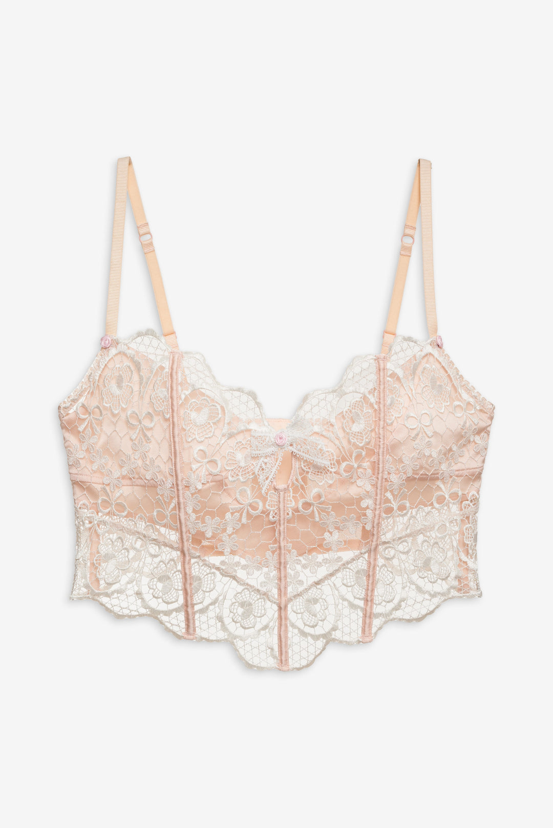 For Love and Lemons Tea Cake Lace Bustier - White