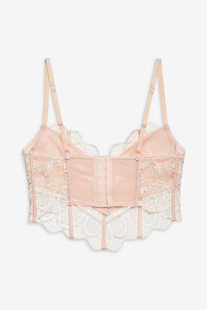 For Love and Lemons Tea Cake Lace Bustier - White