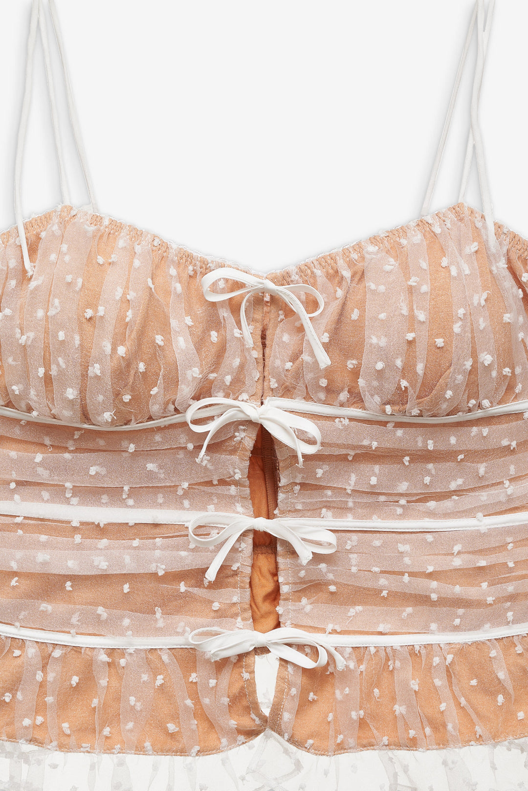 For Love and Lemons Devon Dot Bustier - White