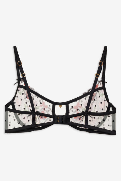 For Love and Lemons Paris Underwire Bra - Red