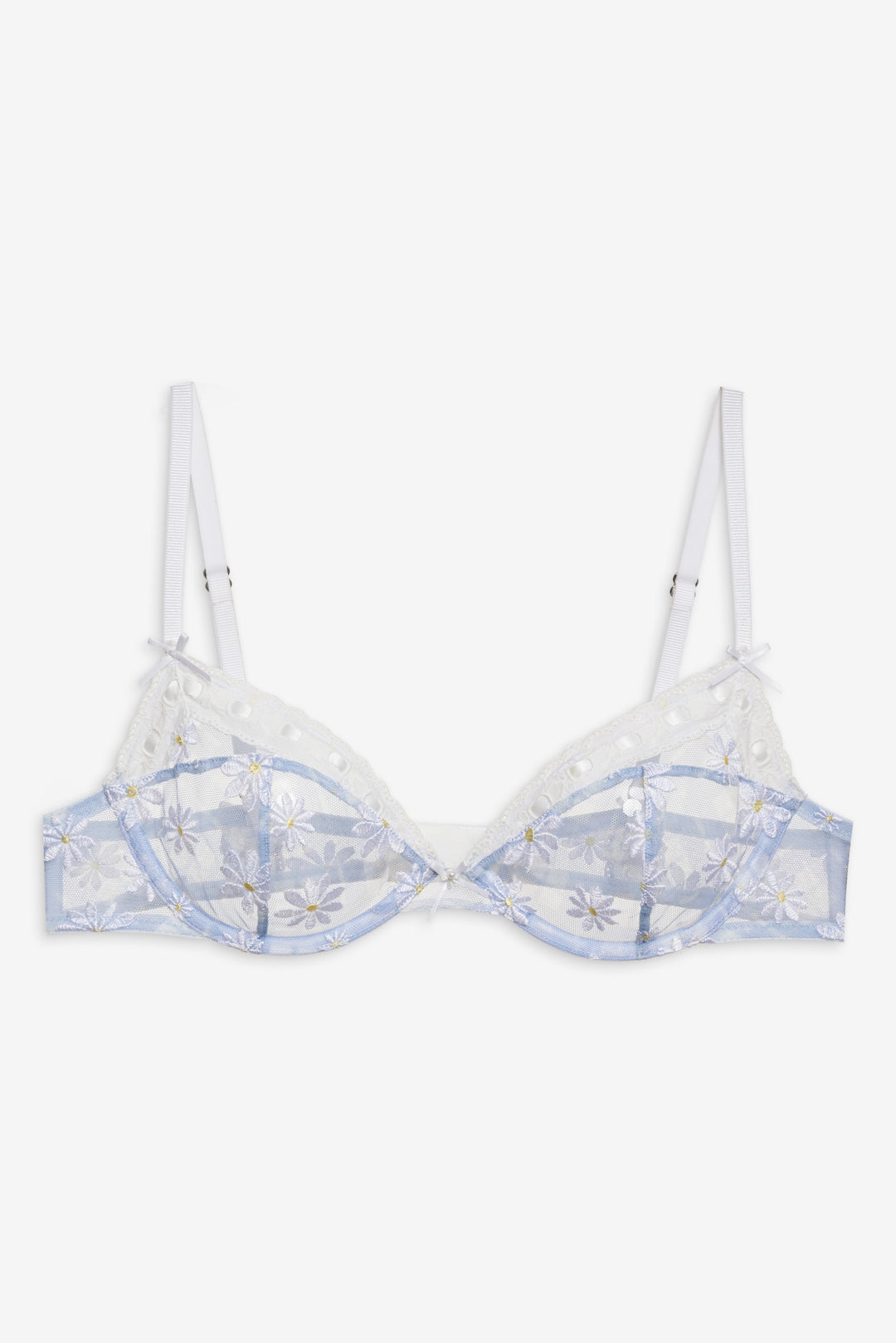 For Love and Lemons Dee Dee Daisy Underwire Bra - Blue