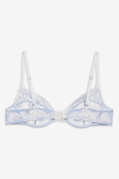 For Love and Lemons Dee Dee Daisy Underwire Bra - Blue