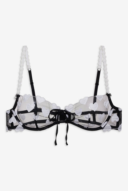 For Love and Lemons Mia Underwire Bra - Black