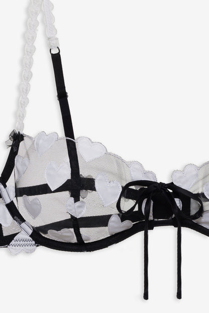 For Love and Lemons Mia Underwire Bra - Black