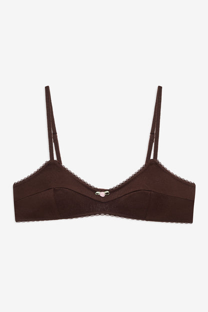 For Love and Lemons Elliana Bralette - Chocolate