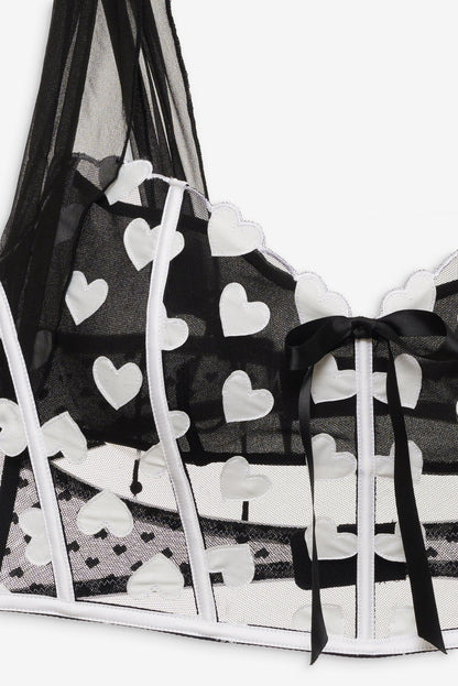 For Love and Lemons Mia Bustier - Black